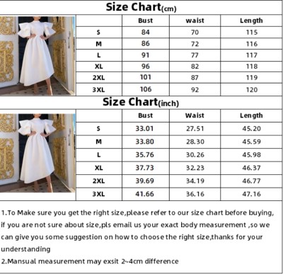 Women Summer White Modest Turtleneck Half Sleeves Solid Cascading Ruffle Maxi Skater Dress