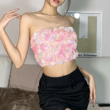 Summer Women Fashion Sexy Backless Short Slim Crop Top