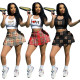 Women's Cropped Pleated Skirt Cheerleading Two-Piece Tennis Sports Set