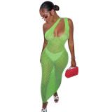 Summer women's fashion sexy mesh cutout dress women