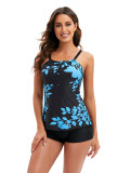 Women Bikini Leaf Print Swimwear