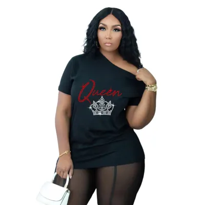 Women Cotton Fashion Print Casual T-Shirt