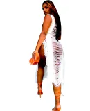 Women's Open Tie Fringe Beach Dress