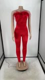 Women's Sexy Slim Feather Tube Top Women's Jumpsuit