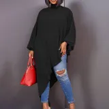 Plus Size Women Summer Chiffon Irregular Loose Dress