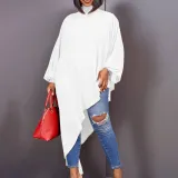 Plus Size Women Summer Chiffon Irregular Loose Dress