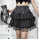 European and American spring and summer sexy lace trim short skirt women's clothing