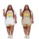 Spring and summer European and American plus size women's fashion casual two-piece shorts set women's clothing