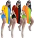 European and American fashion women's clothing split patchwork fashion casual two-piece shorts set