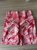 Women Summer Hip Lifting Tie Dye Fitness Yoga Shorts