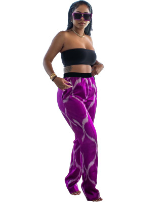 women's printed trousers