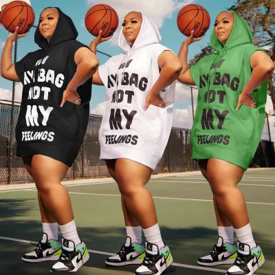Women's Plus Size Sweater Fabric Sports Casual Dress