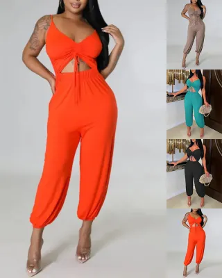 Summer casual women's round neck A-line skirt dress