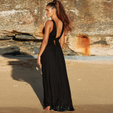 Women Summer Sexy V-Neck Backless Dress