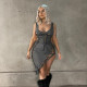 Summer Women Sexy Sleeveless Hollow Out Dress