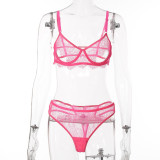 women's summer lace underwear bikini set