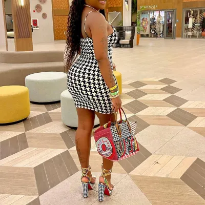 Women's Fashion Casual Plus Size Print Dress