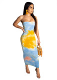 Women Summer Sexy Printed Bodycon Dress