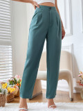 Fashion High Waist Casual Loose Wide Leg Straight Trendy Trousers