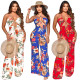 Women Summer Beach Style Lace Up Hollow Out Sexy Jumpsuit