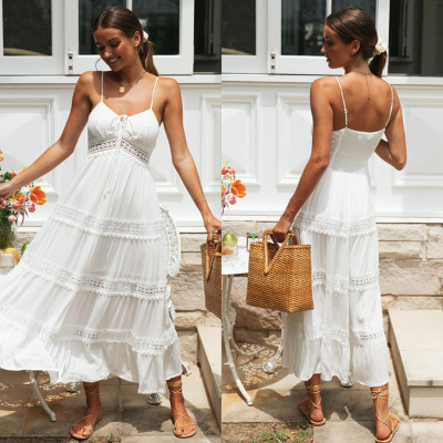 Bohemian Chic Strap Lace Maxi Dress