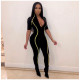 Women's Fashion Sexy V-Neck Jumpsuit