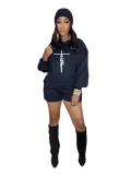 Women's Fashion Casual Letter Sports Home Two Piece Set