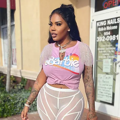 Fashion Women Spring Print Hip Hop Street Casual Fringe Short Sleeve T-Shirt