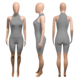 Women's Spring Summer Sleeveless Off-the-shoulder Slim Jumpsuit