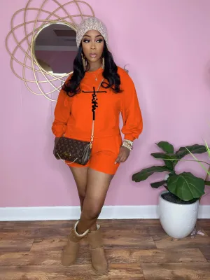 Women's Fashion Casual Letter Sports Home Two Piece Set