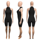 Women's Spring Summer Sleeveless Off-the-shoulder Slim Jumpsuit