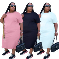 Plus Size Women's Fashion Casual Dress