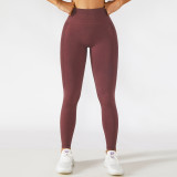 Seamless Yoga Pants High Waist Slim Fit Butt Lift Sports Tight Fitting Pants Running Fitness Pants Women
