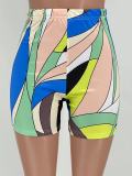 Women's Club Fashion Striped Print Beach Shorts