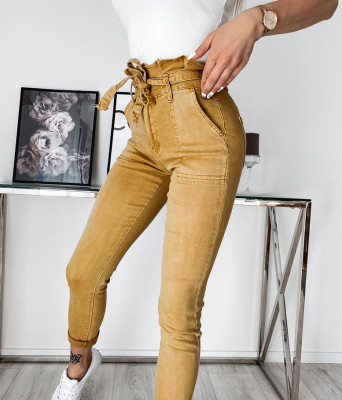 Casual Lace-Up Tight Fitting Pants