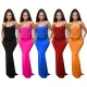 Women Sexy Halter Neck Tie Backless Fringe Dress