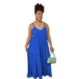 Women's Dress Sexy Bohemian Sling Maxi Dress Sleeveless Summer