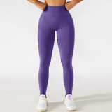 Seamless Yoga Pants High Waist Slim Fit Butt Lift Sports Tight Fitting Pants Running Fitness Pants Women