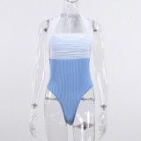 Women Summer Lace-Up Swimsuit Sexy Beach Suspender Bodysuit