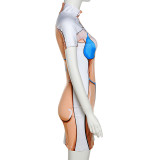 Summer Women's Fashion 3D Printing Short Sleeve Slim Fit bodycon Dress