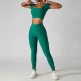 Yoga suit women's outdoor sports Tight Fitting clothes quick-drying running sportswear fitness suit