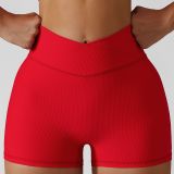 Summer Butt Lift Yoga Shorts High Waist Running Fitness Pants Basic Tight Fitting Pants Girls Outdoor Wear Sports Shorts