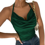 Women summer Halter Neck Strapless Top