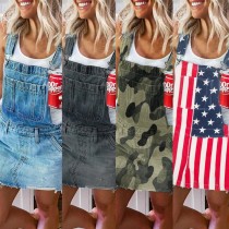 Ladies Denim Skirt Slim Fit Slip Skirt Dresses