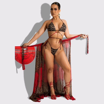 Women Lace-Up underwear+ skirt rope three-piece set