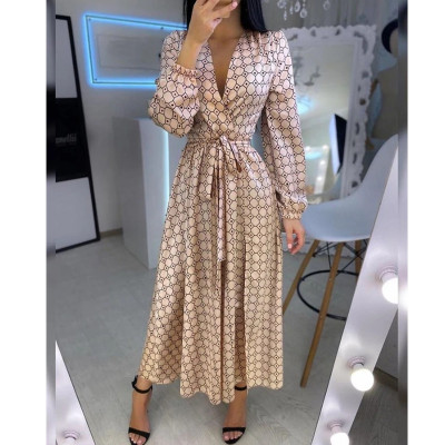 Plus Size Women's Print Dress Fashion Print Maxi Dress