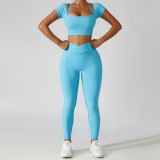 Yoga suit women's outdoor sports Tight Fitting clothes quick-drying running sportswear fitness suit