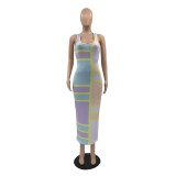 Ladies Positioning Multi-Color Print Dress