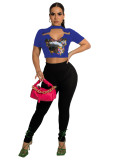 Fashion Women's Summer Street Hip Hop Hot Crop T-Shirt Tops