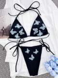 Sexy butterfly lace beach bikini Swimwear